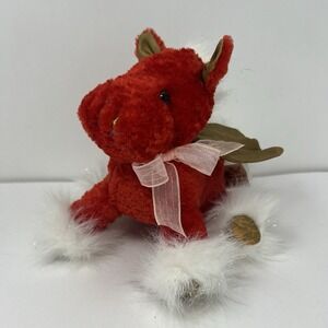 Dan Dee Holiday Christmas Plush Red Angel Horse stuffed animal